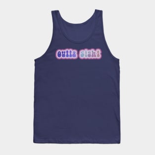 OUTTA SIGHT! Retro 60s 70s aesthetic slang Tank Top